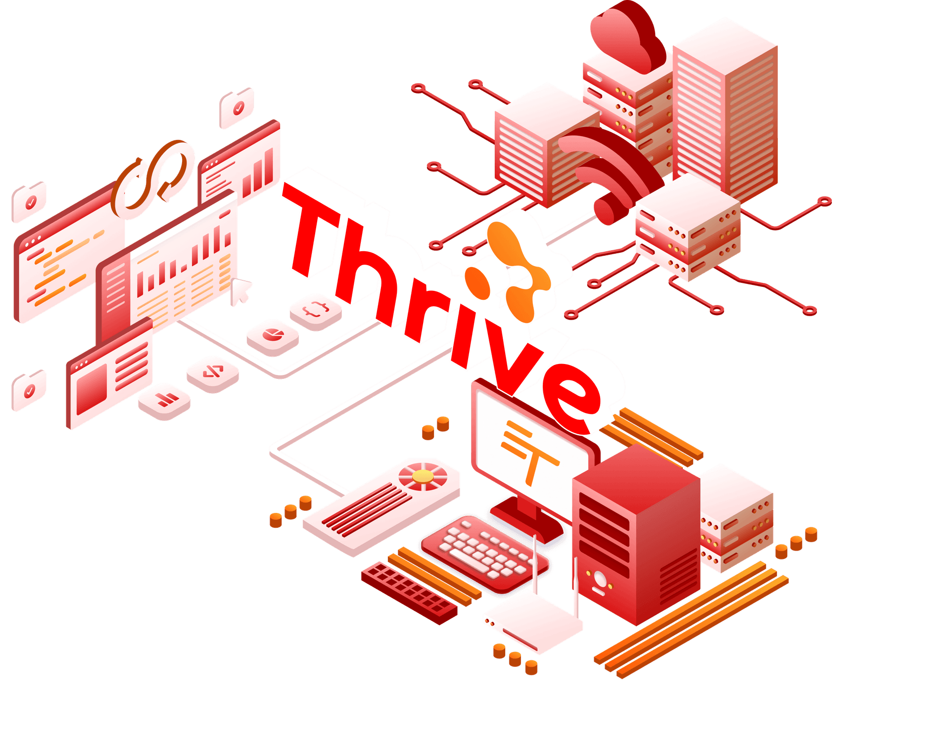 Thrive Isometric Illustration